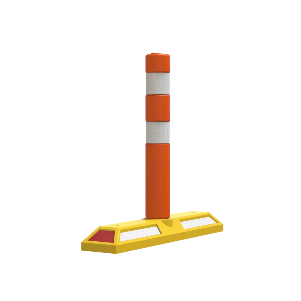 El canalizador 81 está diseñado especialmente para confinar cilcovías te. Ayuda a tener un mejor control del tránsito en carriles especiales.