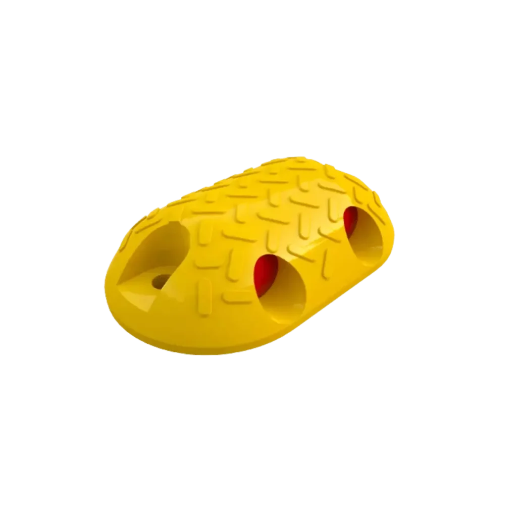 Por su diseño, altura y resistencia, el vialeton 19 es la opción ideal para confinar carriles exclusivos. Perfecto para delimitar ciclovías.