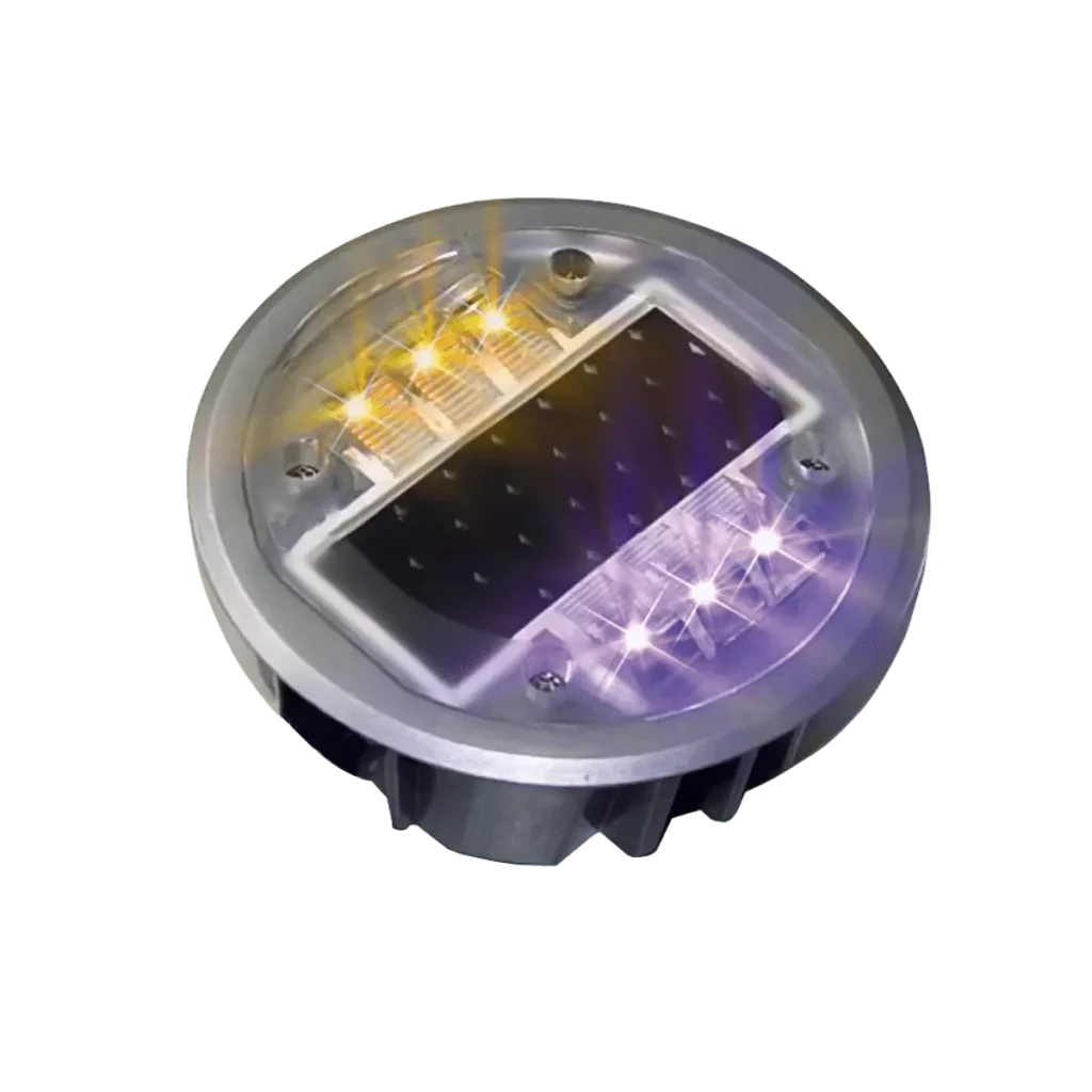 La vialeta electrónica Soterrada Ruda Aluminio garantiza la mejor visibilidad y durabilidad gracias a sus propiedades leds y fortaleza.